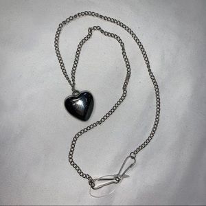 Silver Heart Necklace NWOT